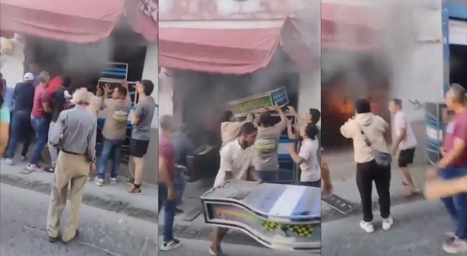 Incendio en local comercial de Santa Marta
