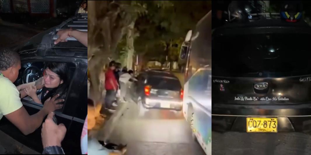 Mujer al volante en aparente estado de embriaguez protagonizó múltiples accidentes en Santa Marta