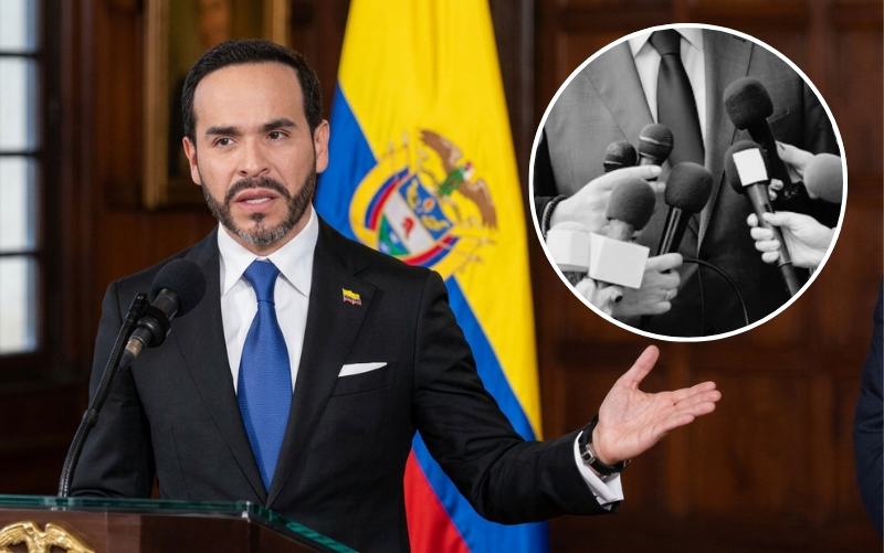 “No habrá ruedas de prensa para medios que no sean amigos”: las nuevas directrices del Gobierno De la Espriella